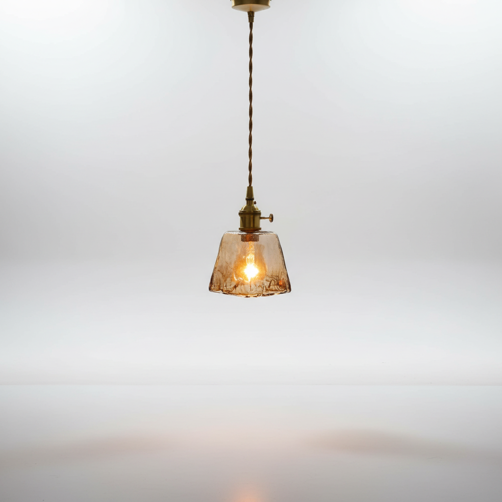 Retro Metall Glas Hängeleuchte - Vintalux