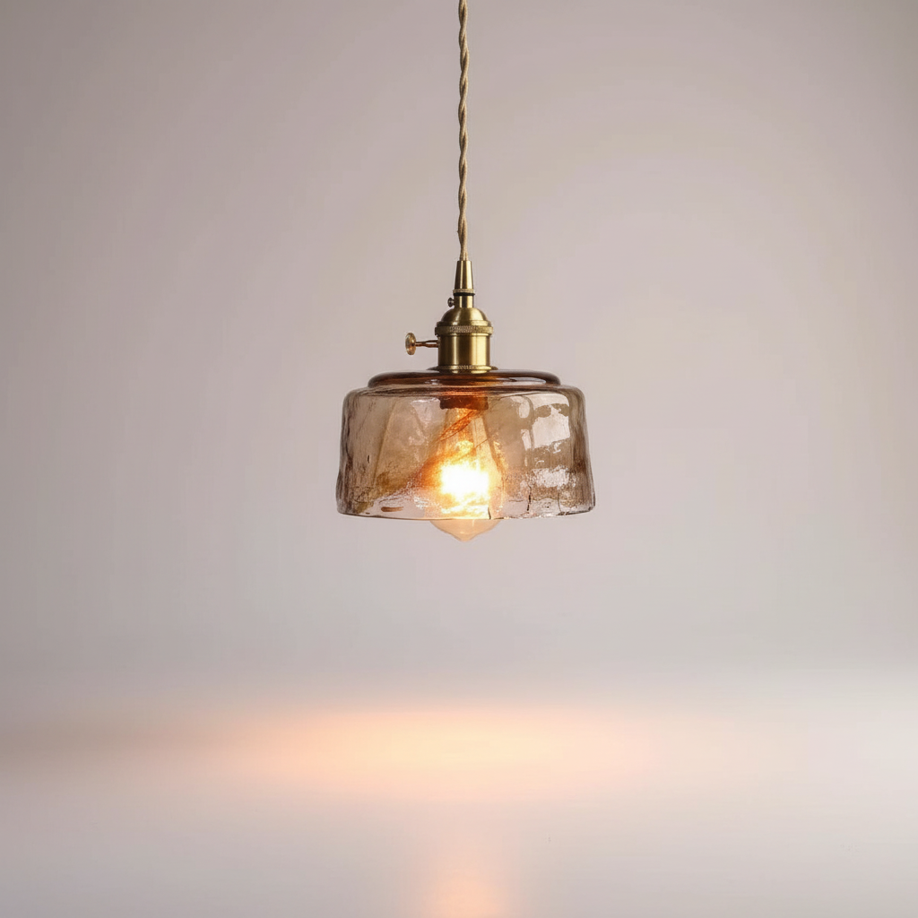 Retro Metall Glas Hängeleuchte - Vintalux