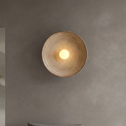 Runde Wandleuchte Glasharz - ResinLighto