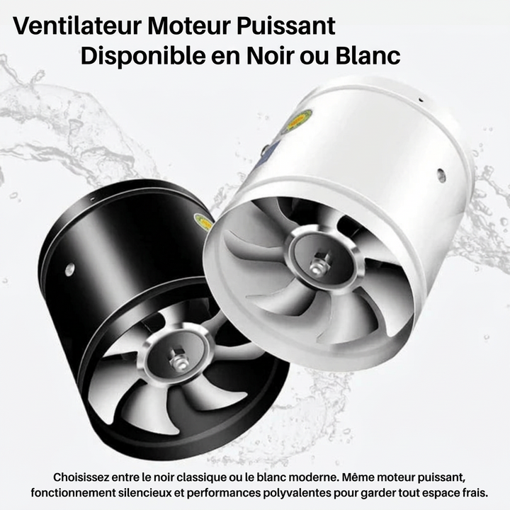 Ventilateur d'extraction silencieux pour apporter de l'air frais et assurer la ventilation, pour salle de bain et cuisine