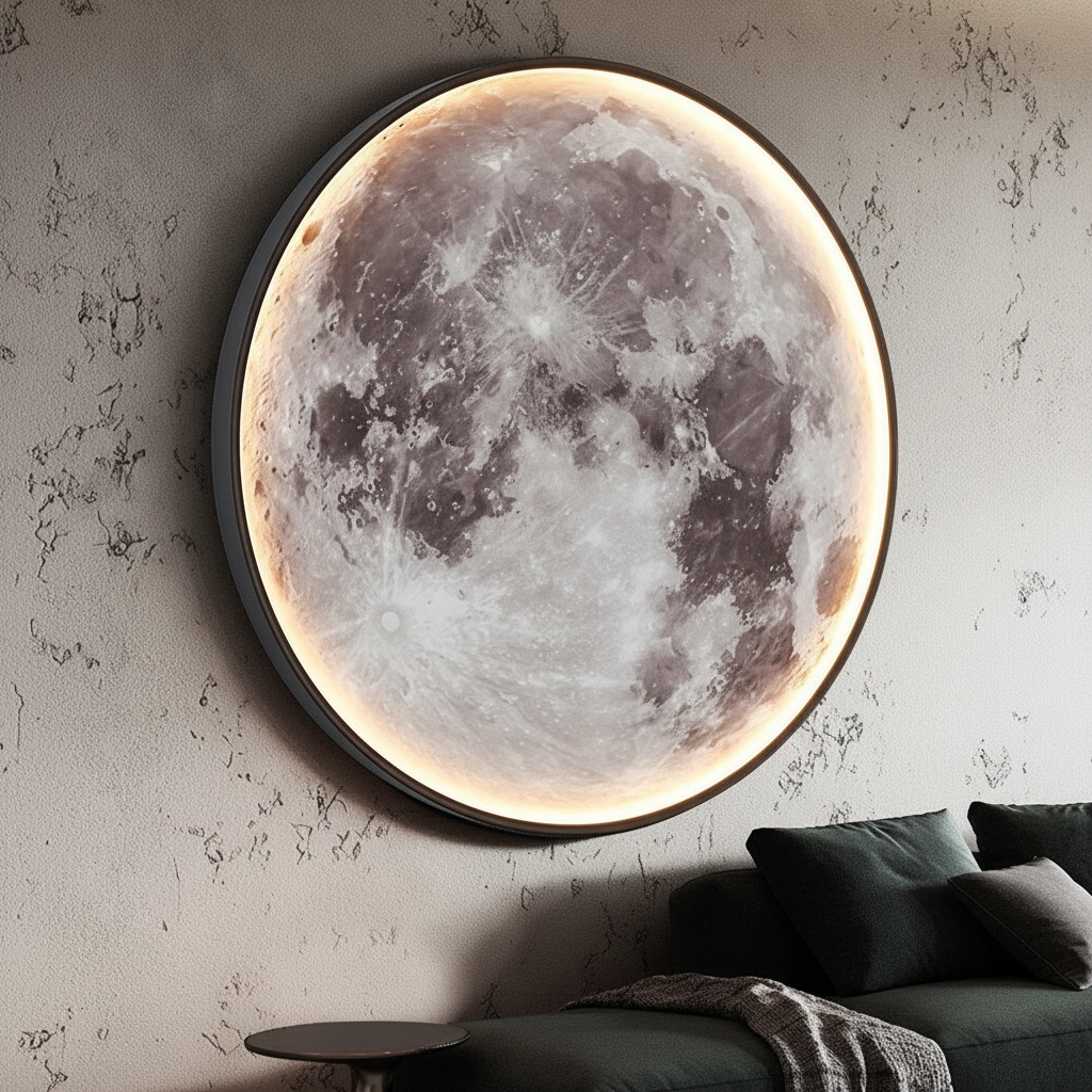 Wandmontierte Mondlampe - Moonveil